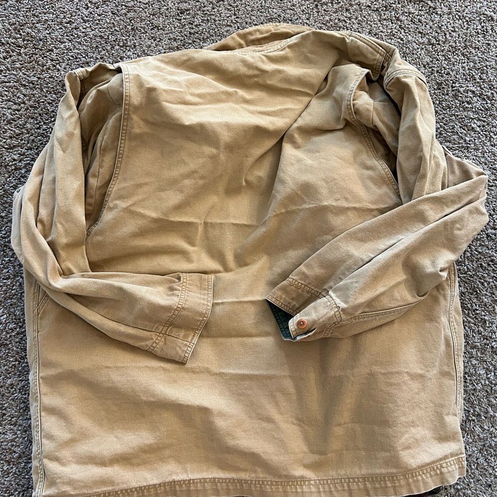 Vintage LL Bean Wool Lined Work Jacket Size XL Chore Coat Canvas Carhartt Style - Picture 8 of 8